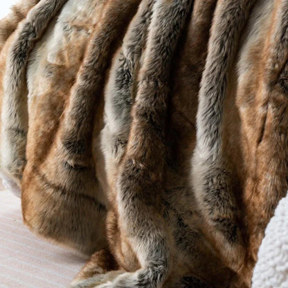 Faux Fur Ombre Blanket