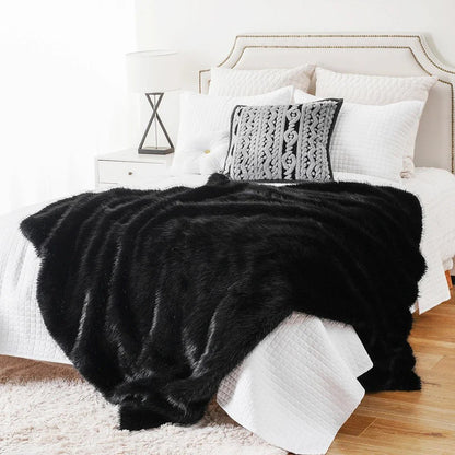 Fluffy Faux Fur Throw